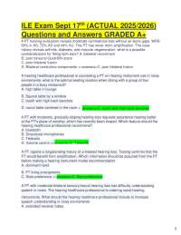 Audiology Exam Questions and Answers: Hearing Instrument Fitting