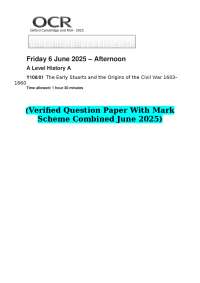 2025 OCR A Level History A Y108/01 The Early Stuarts and the Origins of the Civil War 16