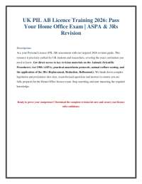 UK PIL AB Licence Course 2026: Exam Questions, ASPA Revision & 3Rs Guide