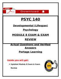 Developmental Psychology Exam Questions and Answers