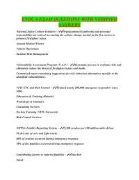 EVOC 6 Exam Questions and Answers: Emergency Vehicle Operations