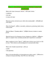 Evoc 2 Exam Questions and Verified Answers