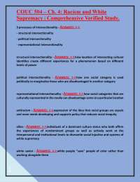 Racism and White Supremacy: Key Concepts and Definitions