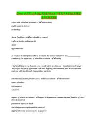 Emergency Vehicle Operations: Exam Questions and Answers