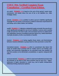 COUC 504 Exam Compilation: Key Concepts and Definitions