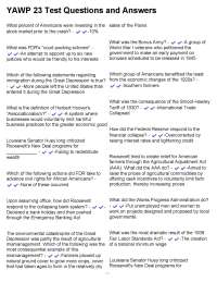 YAWP 23 Test Questions and Answers: A Study Guide