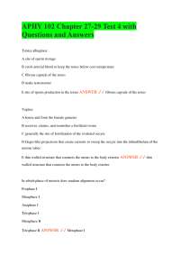 Reproductive System and Development Test with Questions and Answers