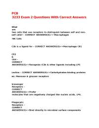 Immunology Exam Questions and Answers