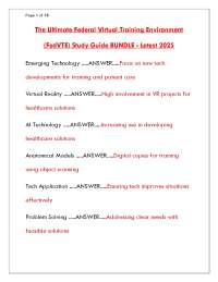 FedVTE Study Guide: Emerging Technologies in Healthcare (2025)
