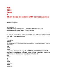 T Cell Maturation Study Guide: Questions and Answers