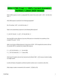 Molecular Biology Exam Questions and Answers: Final Review