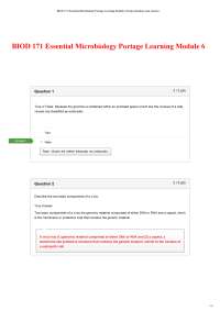 Microbiology Module 6 Exam: Questions and Answers