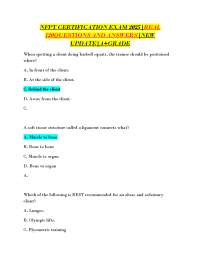 NFPT CERTIFICATION EXAM 2025|REAL 120QUESTIONS AND ANSWERS|NEW UPDATE|A+GRADE