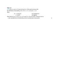 intro to number theory