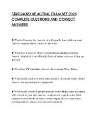 STARGAURD 6E ACTUAL EXAM SET 2026 COMPLETE QUESTIONS AND CORRECT ANSWERS