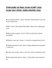 STARGAURD 6E FINAL EXAM SCRIPT 2026 EXAM Q&A STUDY GUIDE UPDATED 2026