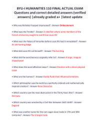Humanities 110 Final Exam Q&A: Comprehensive Study Guide