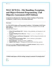 Python File Handling and OOP Exam Questions with Detailed Answers