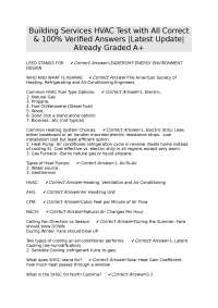HVAC Test Questions and Answers: Building Services Exam Prep