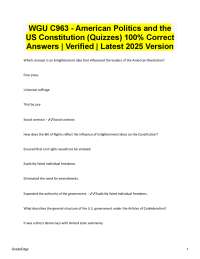 American Politics and US Constitution Quizzes with Correct Answers