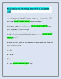 Ultrasound Physics Review: Chapters 1-6 Q&A