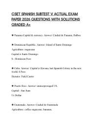 CSET SPANISH SUBTEST V ACTUAL EXAM PAPER 2026 QUESTIONS WITH SOLUTIONS GRADED A+