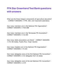 FFA Test Bank Questions and Answers