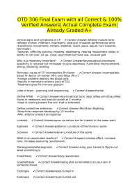 OTD 306 Final Exam Questions and Verified Answers