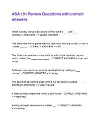 Sailing Terminology and Concepts: Review Questions and Answers