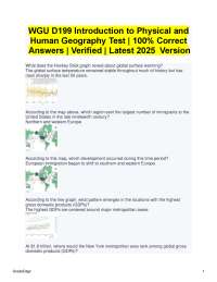 Geography Exam Questions and Answers - 2025