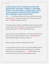 CLEET Final Exam Test Bank: Law Enforcement Questions and Answers