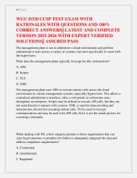 Cloud Computing Security Professional (CCSP) Exam Practice Questions with Rationales