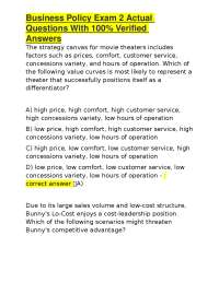 Business Policy Exam 2: Questions and Verified Answers