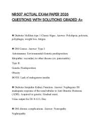 NR507 ACTUAL EXAM PAPER 2026 QUESTIONS WITH SOLUTIONS GRADED A+
