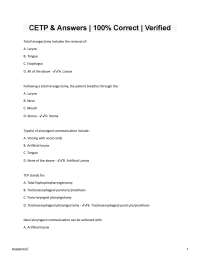 Speech-Language Pathology Exam Questions and Answers