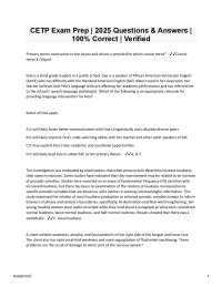 CETP Exam Prep: Speech-Language Pathology Questions and Answers