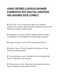 ATMAE CERTIFIED CONTROLS ENGINEER EXAMINATION TEST 2026 FULL QUESTIONS AND ANSWERS 100% CO