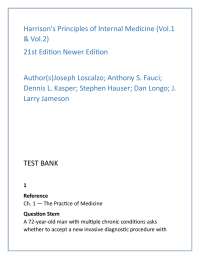 Internal Medicine Principles: Practice Questions and Answers