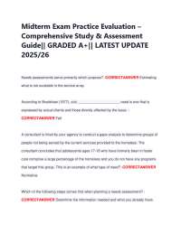 Midterm Exam Practice: Needs Assessment and Evaluation Research