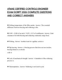 ATMAE CERTIFIED CONTROLS ENGINEER EXAM SCRIPT 2026 COMPLETE QUESTIONS AND CORRECT ANSWERS