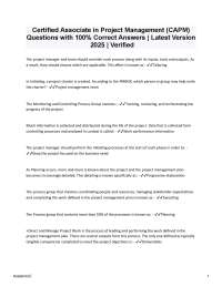 CAPM Exam Questions and Answers 2025: Project Management Essentials