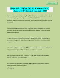 Accounting Questions and Answers: Comprehensive Study Guide
