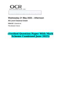 2025 OCR A Level Computer Science H446/01 Computer systems