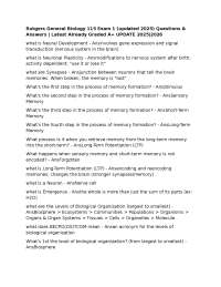 General Biology Exam 1 Q&A (Updated 2025-2026)
