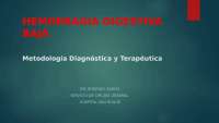 sangrado gastrico bajo