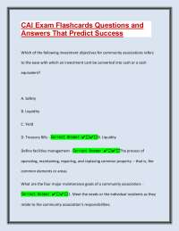 CAI Exam Prep: Flashcards with Key Questions and Answers for Success
