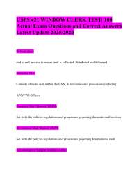 USPS 421 Window Clerk Test: Questions and Answers for Exam Preparation