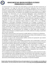 NEUM0C0NI0SIS EN LA C0MUNIDAD