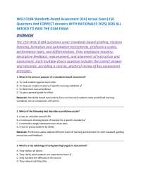 WGU D184 Standards-Based Assessment {OA} Actual Exam|150 Questions And CORRECT Answers WIT