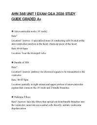 AHN 568 UNIT 1 EXAM Q&A 2026 STUDY GUIDE GRADED A+